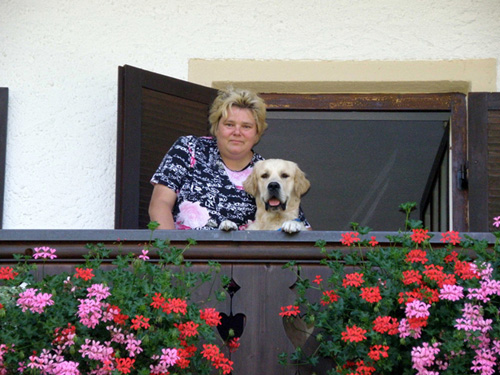 Blick vom Balkon